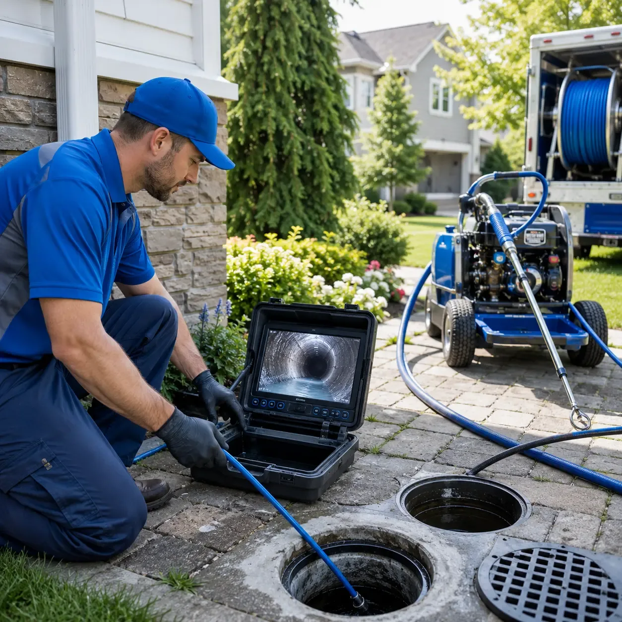 Outdoor drain cleaning professionals serving Scotland, TX